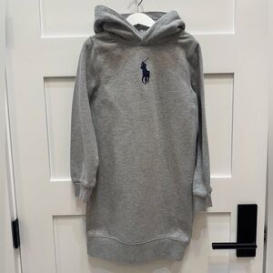 Polo by Ralph Lauren Gray Hooded Dress, size M (8-10). GUC.
